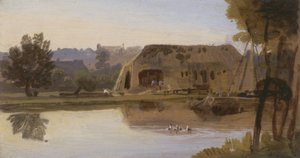 على الكنيت ، القراءة ، 1807 (زيت على البطاقة) بواسطة وليام هافل