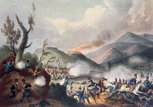 معركة بوساكو ، 27 سبتمبر 1810 ، نقشها توماس ساذرلاند (قبل الميلاد 1785)
