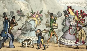 نفخة ، نفخة ، إنه عصر النفخ ، النفخة ، النفخة ، النفخة ، نشر في سبتمبر 1827 من قبل توماس ماكلين ، لندن (النقش الملون) بواسطة وليام هيث