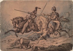 القوزاق الروسي في القتال مع المماليك ، 1815 بواسطة وليام هيث