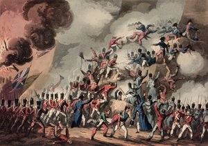 اقتحام القديس سيباستيان ، 31 أغسطس 1813 ، منقوش بواسطة توماس ساذرلاند (BC1785) بواسطة وليام هيث