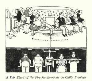 A Fair Share of the Fire for Everyone on Chilly Evenings (litho) بواسطة وليام هيث روبنسون