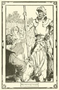 رسم توضيحي لـ Don Quixote (litho) بواسطة وليام هيث روبنسون