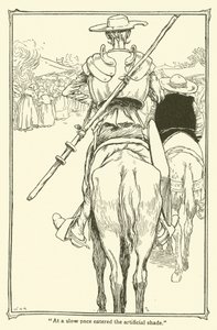رسم توضيحي لـ Don Quixote (litho) بواسطة وليام هيث روبنسون
