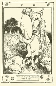 رسم توضيحي لـ Don Quixote (litho) بواسطة وليام هيث روبنسون