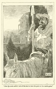 رسم توضيحي لـ Don Quixote (litho) بواسطة وليام هيث روبنسون