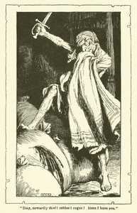رسم توضيحي لـ Don Quixote (litho) بواسطة وليام هيث روبنسون