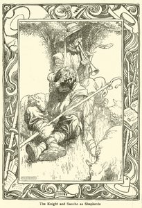 رسم توضيحي لـ Don Quixote (litho) بواسطة وليام هيث روبنسون