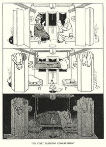 Illustration for Railway Ribaldry by W Heath Robinson (litho) بواسطة وليام هيث روبنسون