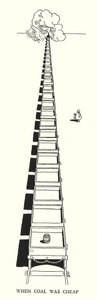 رسم توضيحي للسكك الحديدية Ribaldry بواسطة W Heath Robinson (litho) بواسطة وليام هيث روبنسون