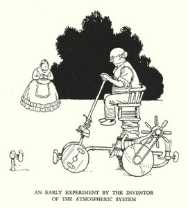 رسم توضيحي للسكك الحديدية Ribaldry بواسطة W Heath Robinson (litho) بواسطة وليام هيث روبنسون