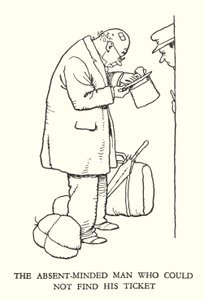 رسم توضيحي للسكك الحديدية Ribaldry بواسطة W Heath Robinson (litho) بواسطة وليام هيث روبنسون