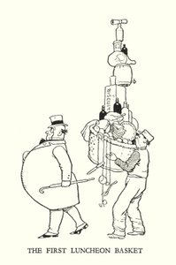 رسم توضيحي للسكك الحديدية Ribaldry بواسطة W Heath Robinson (litho) بواسطة وليام هيث روبنسون