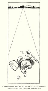 رسم توضيحي للسكك الحديدية Ribaldry بواسطة W Heath Robinson (litho) بواسطة وليام هيث روبنسون