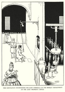 رسم توضيحي للسكك الحديدية Ribaldry بواسطة W Heath Robinson (litho) بواسطة وليام هيث روبنسون