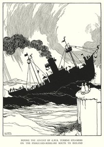 رسم توضيحي للسكك الحديدية Ribaldry بواسطة W Heath Robinson (litho) بواسطة وليام هيث روبنسون