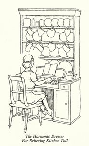 The Harmonic Dresser For Relieving Kitchen Toil (litho) بواسطة وليام هيث روبنسون