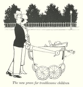 The new pram for troublesome children (litho) بواسطة وليام هيث روبنسون