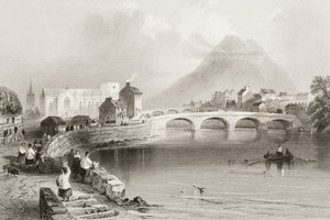 بالينا ، مقاطعة مايو ، من "مشهد وآثار أيرلندا" لجورج فيرت ، 1860 بواسطة وليام هنري بارتليت