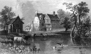 دير بيلي ، بالقرب من مالدون ، إسكس ، محفور من قبل تشارلز موترام ، 1832 بواسطة وليام هنري بارتليت