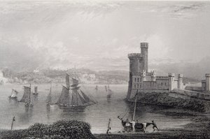 قلعة بلاك روك ، بالقرب من كورك ، أيرلندا ، 1830s بواسطة وليام هنري بارتليت