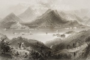 جلينجاريف ، مقاطعة كورك ، أيرلندا ، من "مشهد وآثار أيرلندا" بقلم جورج فيرت ، 1860 بواسطة وليام هنري بارتليت