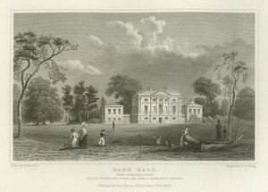 Hare Hall ، بالقرب من Romford ، Essex ، مقعد J Western ، Esquire بواسطة وليام هنري بارتليت