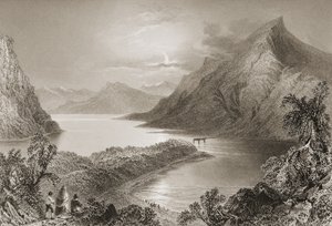 لوف إناغ ، كونيمارا ، مقاطعة غالواي ، من "مشهد أيرلندا وآثارها" لجورج فيرت ، 1860 بواسطة وليام هنري بارتليت