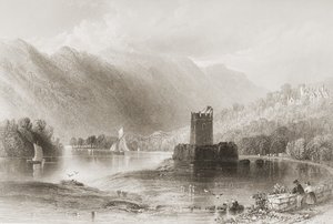 Narrow Water Castle ، مقاطعة داون ، أيرلندا الشمالية ، من "مشهد وآثار أيرلندا" لجورج فيرت ، 1860 بواسطة وليام هنري بارتليت