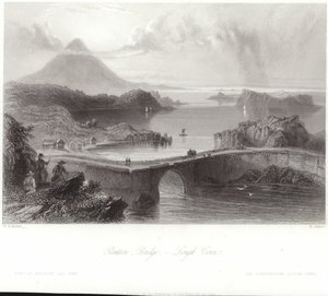 جسر عائم على Lough Conn بواسطة وليام هنري بارتليت