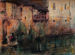 مشهد القناة ، كيمبرل ، c1907. بواسطة وليام هنري تشارلتون