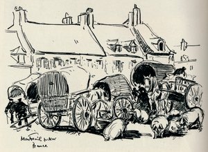 مونتروي سور مير ، فرنسا ، c1907. بواسطة وليام هنري تشارلتون