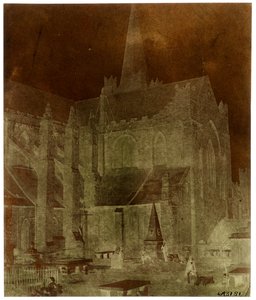أربعة رجال في مقبرة كاتدرائية القديس باتريك ، دبلن (Paper Negative-Camera)