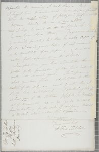 رسالة موقعة من ويليام هنري فوكس تالبوت إلى جيمس ديفيد فوربس ، 1839 بواسطة وليام هنري فوكس تالبوت