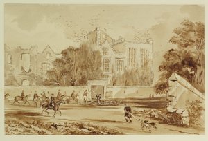 Hardwick Old Hall (watercolor on paper) بواسطة وليام هنري هنت