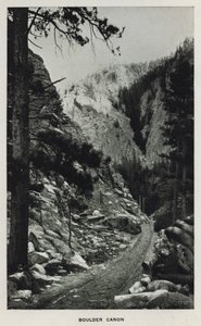 Canyons of Colorado: Boulder Canon (b/w photo) بواسطة وليام هنري جاكسون