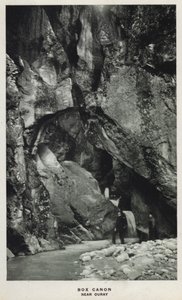 Canyons of Colorado: Box Canon, Near Ouray (b/w photo) بواسطة وليام هنري جاكسون