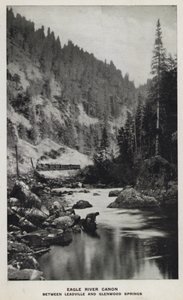 Canyons of Colorado: Eagle River Canon, Between Leadville and Glenwood Springs (b/w photo) بواسطة وليام هنري جاكسون