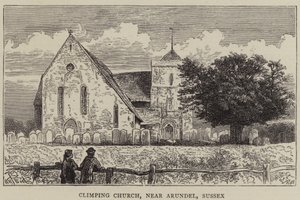 Climping Church ، بالقرب من أروندل ، ساسكس بواسطة قارب ويليام هنري جيمس
