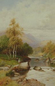 مكان هادئ في وادي Festiniog ، ويلز ، 1909 بواسطة وليام هنري ماندر