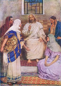 الشقيقتان ، من كتاب مصور الكتاب المقدس الذي نشره توماس نيلسون ، ج 1950 بواسطة وليام هنري مارجيسون