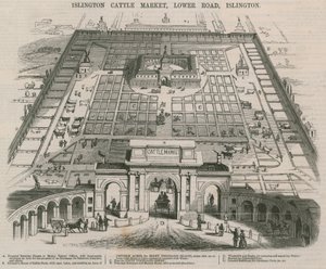سوق الماشية Islington ، الطريق السفلي ، Islington ، لندن بواسطة وليام هنري بريور
