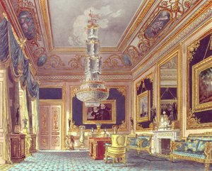 The Blue Velvet Room ، كارلتون هاوس من Pyne&39;s Royal Residences ، 1818 بواسطة وليام هنري باين