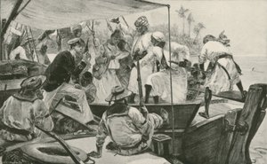 ضابط بحري بريطاني يصلح مركب شراعي عربي (ليثو) بواسطة وليام هيشام (بعد) أوفر