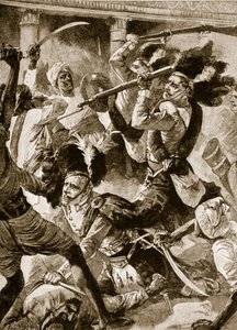 الإغاثة الثانية لكناو ، نوفمبر 1857 (ليثو) بواسطة وليام هيشام (بعد) أوفر