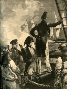 الكابتن وليام والبول يعترض سفن دوق سالدانهاس ، الحروب الليبرالية ، 1829 م 1890. بواسطة وليام هيشام أوفرند