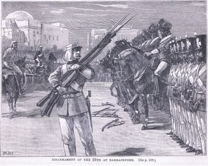 نزع سلاح 26 في Barrackpore 1857 م