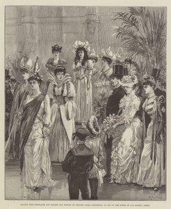 Grande Fete Francaise و Masque des Fleurs ، في قاعة الأمراء ، بيكاديللي ، لمساعدة أموال جميع القديسين ، باريس