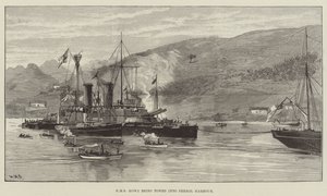 يتم سحب HMS Howe إلى ميناء Ferrol