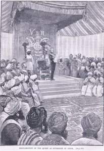 إعلان الملكة كسيادة للهند 1858 م